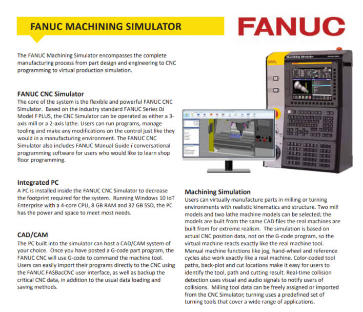 Machining Simulator Brochure