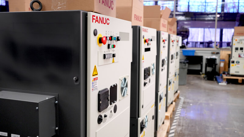 Line of FANUC R-30 Controllers